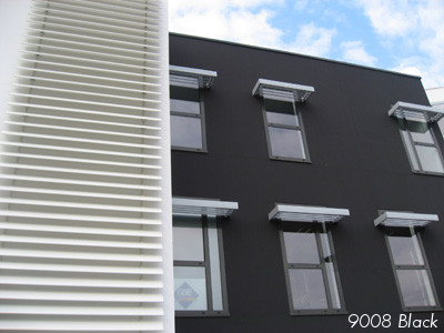 building painted with KEIM black mineral paint